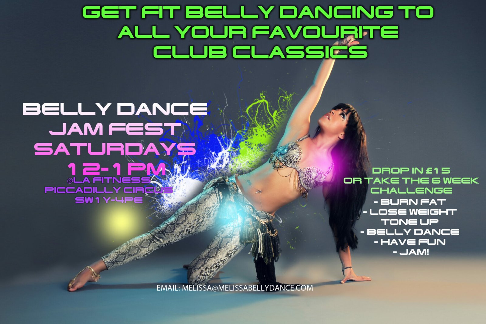 BELLY DANCE TO CLUB CLASSICS AND YOUR FAVOURITE SONGS